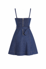 White Smoke Lola Denim Mini Dress Mini Dress