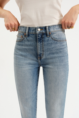 Light Gray Smarty Pants High Rise Slim Straight | Face To Face Jeans