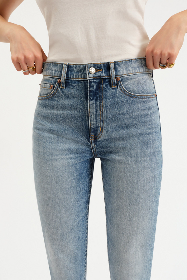 Light Gray Smarty Pants High Rise Slim Straight | Face To Face Jeans