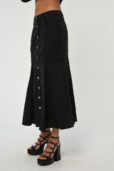 Black Romeo Skirt Midi Skirt