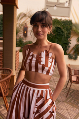 Dark Slate Gray Lulu Top in Ceramica Top