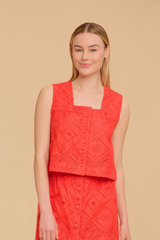 Tan Nellie Top in Netta Top