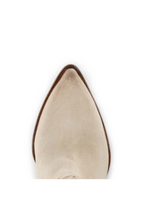 White Smoke Go West Cowboy Boots | Sand Suede Bootie