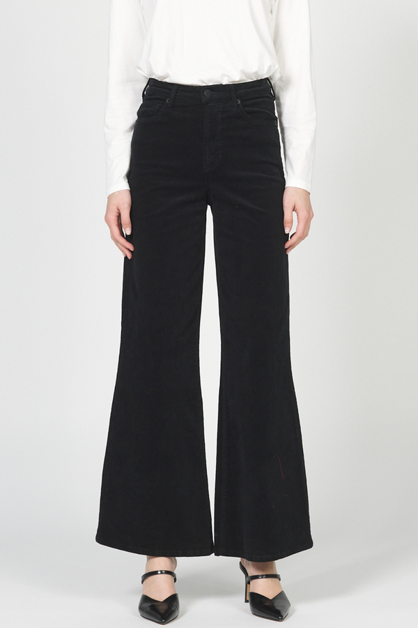 Dark Slate Gray Fiona Wide Leg Jean | Black Jeans