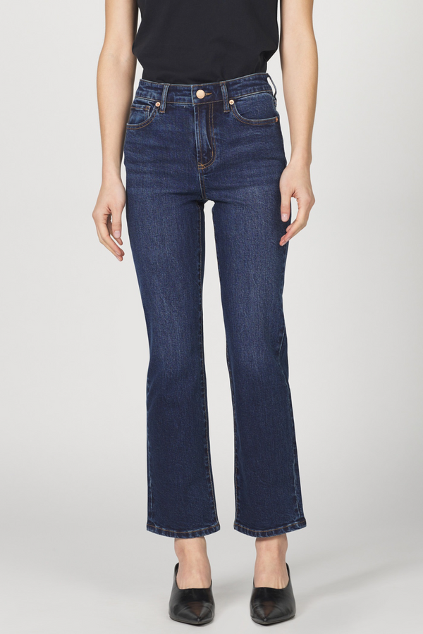 Dark Slate Gray Anika Clean Hem | Moonlight Jeans