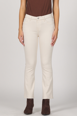 Light Gray Jeanne Mid Rise Raw Hem Jean | Whitecap Gray Jeans