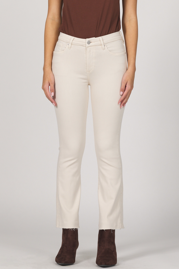 Light Gray Jeanne Mid Rise Raw Hem Jean | Whitecap Gray Jeans