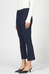 Lavender Jeanne Mid Rise Cropped Flare Jeans | Ramsey Jeans