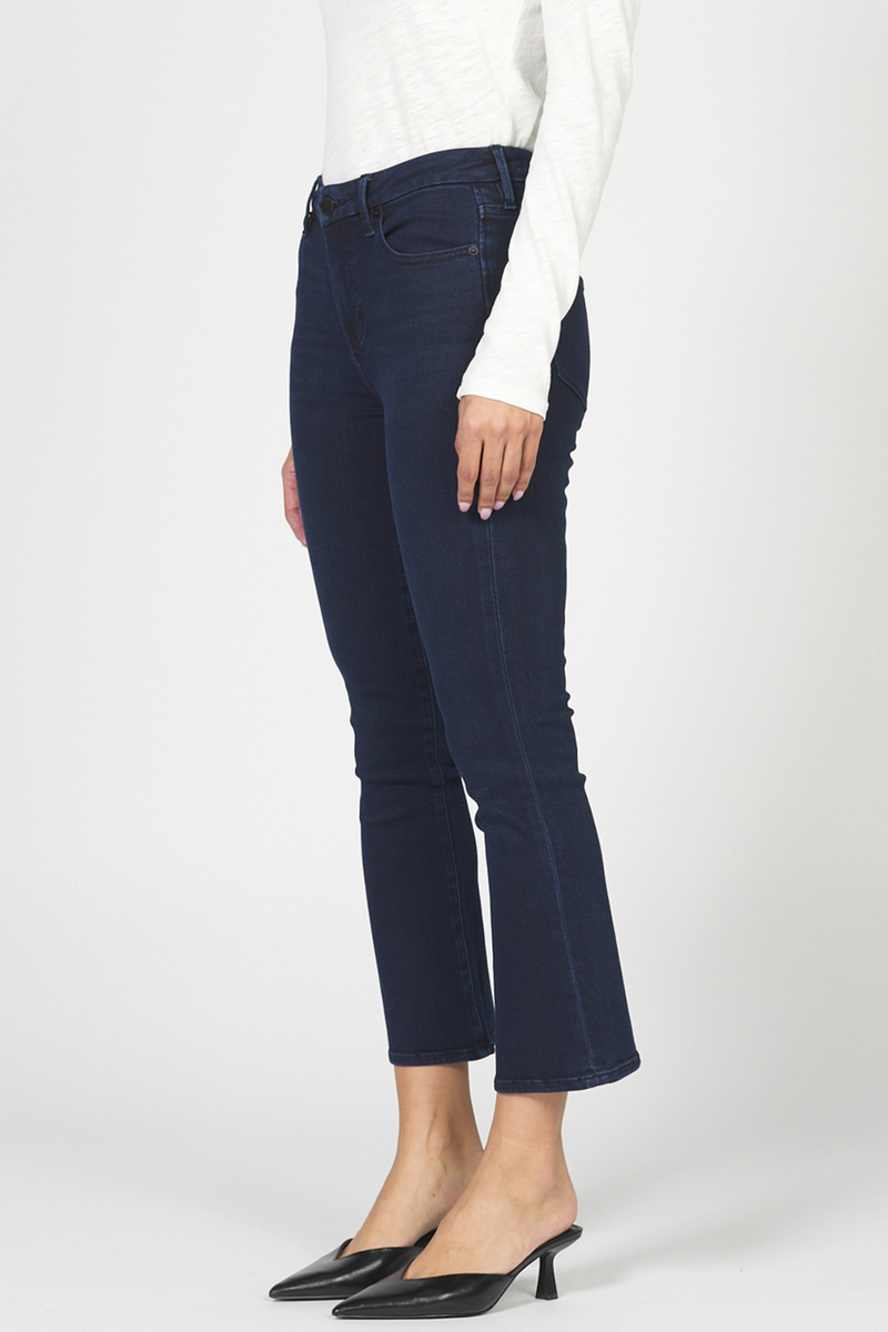 Lavender Jeanne Mid Rise Cropped Flare Jeans | Ramsey Jeans