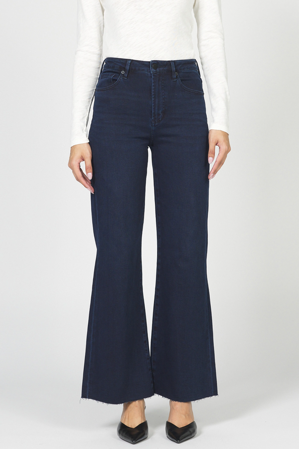 Dark Slate Gray Fiona High Rise Cut Off Jean | Ramsey Jeans