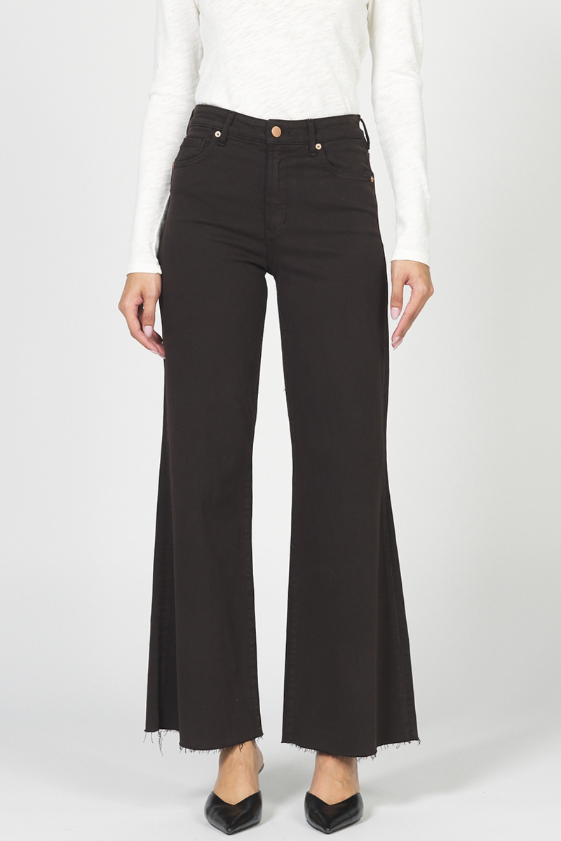 Dark Slate Gray Fiona High Rise Cut Off Jean | Chocolate Torte Jeans