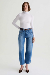 Light Gray Hattie High Rise Barrel | Candid Jeans