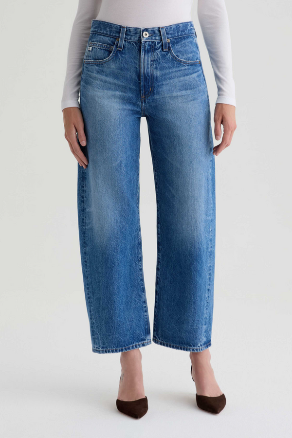 Light Gray Hattie High Rise Barrel | Candid Jeans