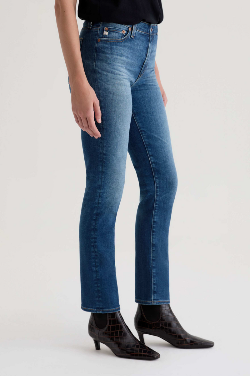 Light Gray Mari Mid Rise Straight | 12 Years Assumption Jeans