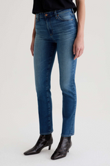 Light Gray Mari Mid Rise Straight | 12 Years Assumption Jeans