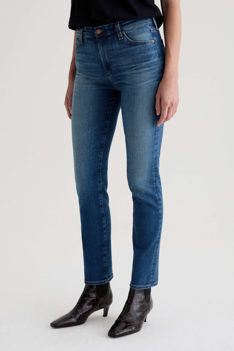 Light Gray Mari Mid Rise Straight | 12 Years Assumption Jeans