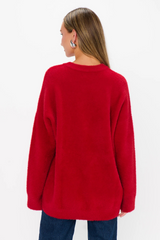 White Smoke Classic Crewneck Sweater | Twas The Night Knit Sweater