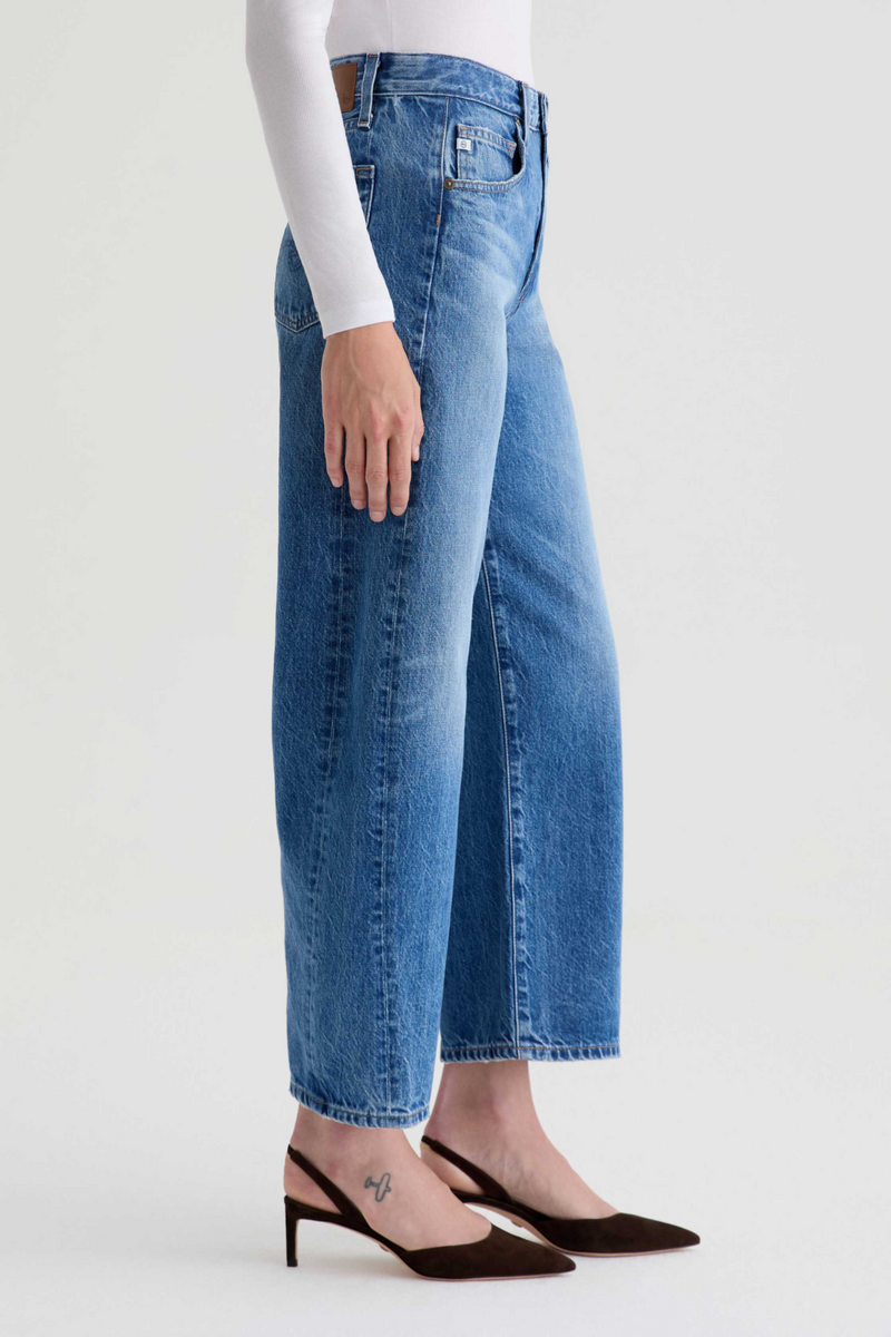 Light Gray Hattie High Rise Barrel | Candid Jeans