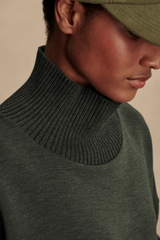 Dark Slate Gray Baker High Neck Sweat Sweatshirt