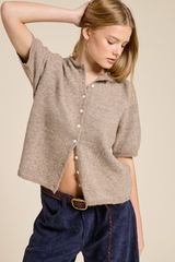 Gray Wren Short Sleeve Cardigan Cardigan