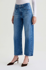 Light Gray Hattie High Rise Barrel | Candid Jeans