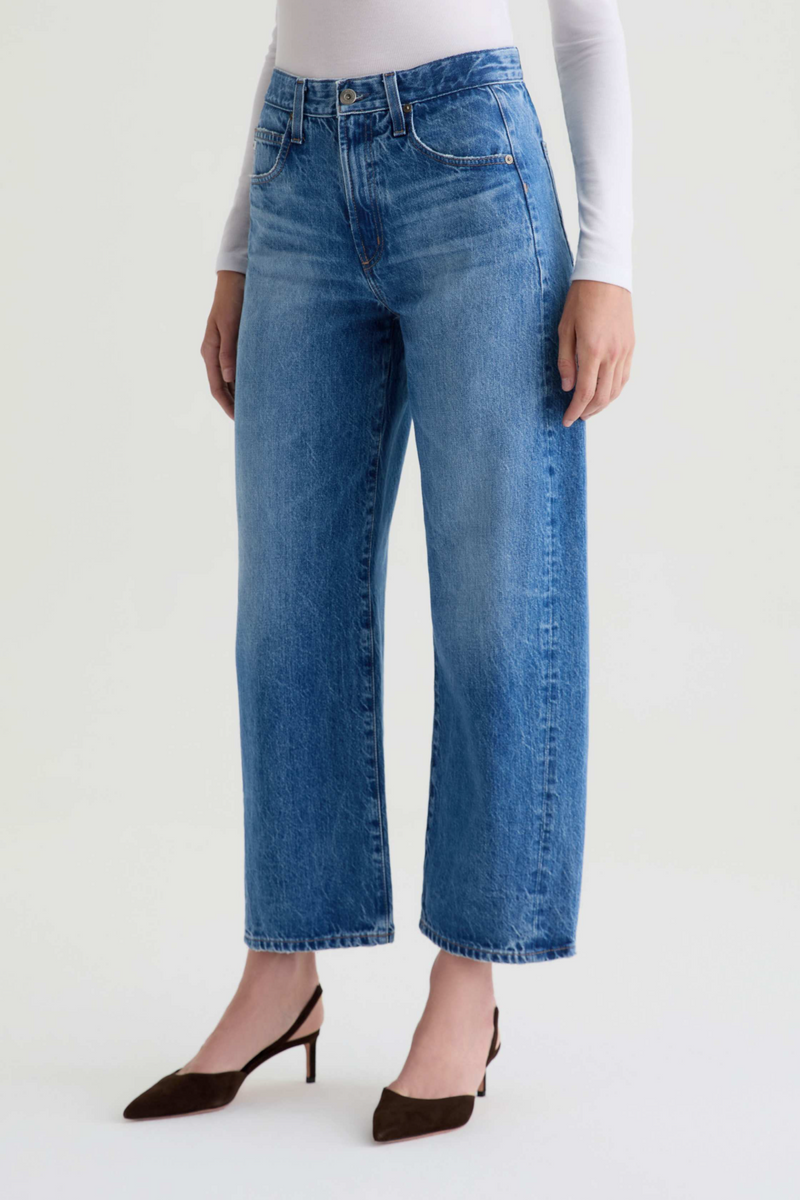 Light Gray Hattie High Rise Barrel | Candid Jeans