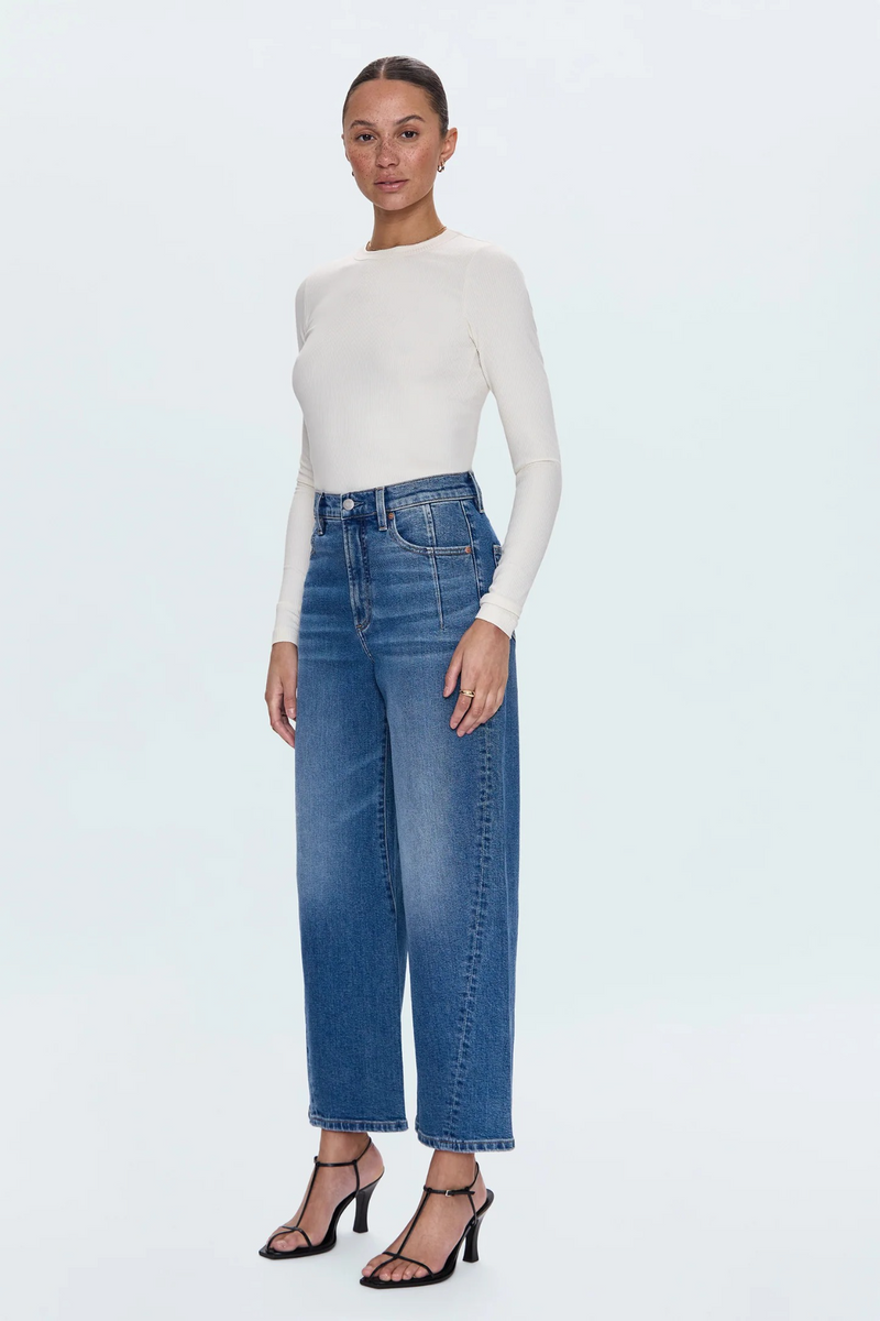 Lavender Kyra High Rise Bowed Ankle | SOHO Jeans