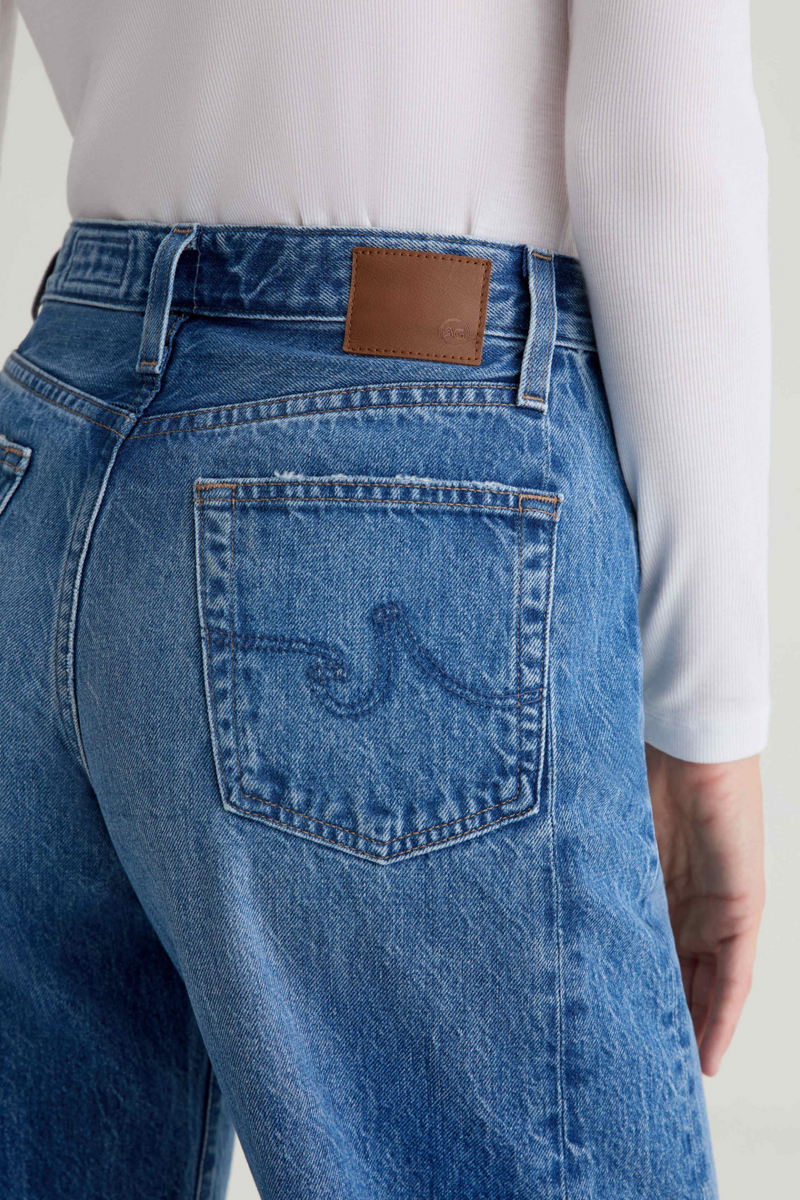 Dark Slate Blue Hattie High Rise Barrel | Candid Jeans