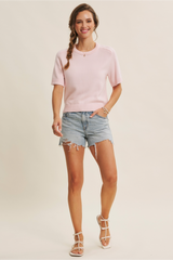 Light Gray Everyday Raglan Sweater Top Top
