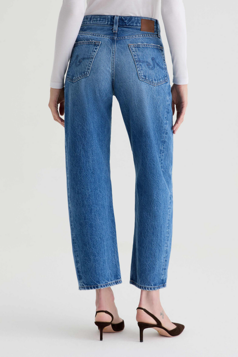 Light Gray Hattie High Rise Barrel | Candid Jeans