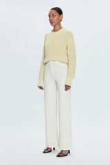Lavender Lana High Rise Ultra Wide Leg Jean | Ecru Jeans
