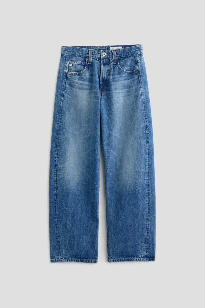 Light Gray Hattie High Rise Barrel | Candid Jeans