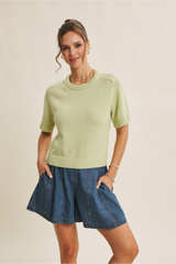 Light Gray Everyday Raglan Sweater Top Top