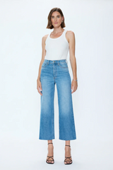 Alice Blue Lana Crop High Rise Ultra Wide Leg Jean | Wild Heart Jeans