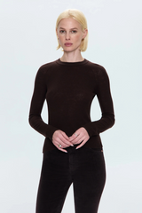 Lavender Juno Feather Weight Sweater Top