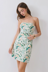 Gray Pretty As A Peacock Mini Dress Mini Dress