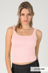 Antique White Selma Striped Tank Top Tank Top