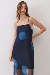 Light Gray The Midnight Polka Dot Maxi Dress Maxi Dress