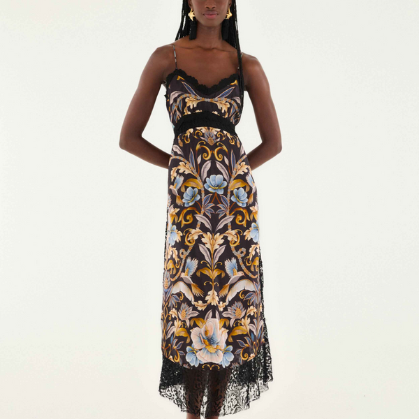 Snake Garden Black Midi Dress – Two Cumberland Snake Garden Black Midi Dress – Two Cumberland