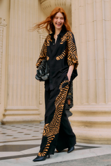 Tan Black Tiger Pants Pant