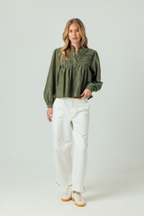 Light Gray Arya Blouse Top