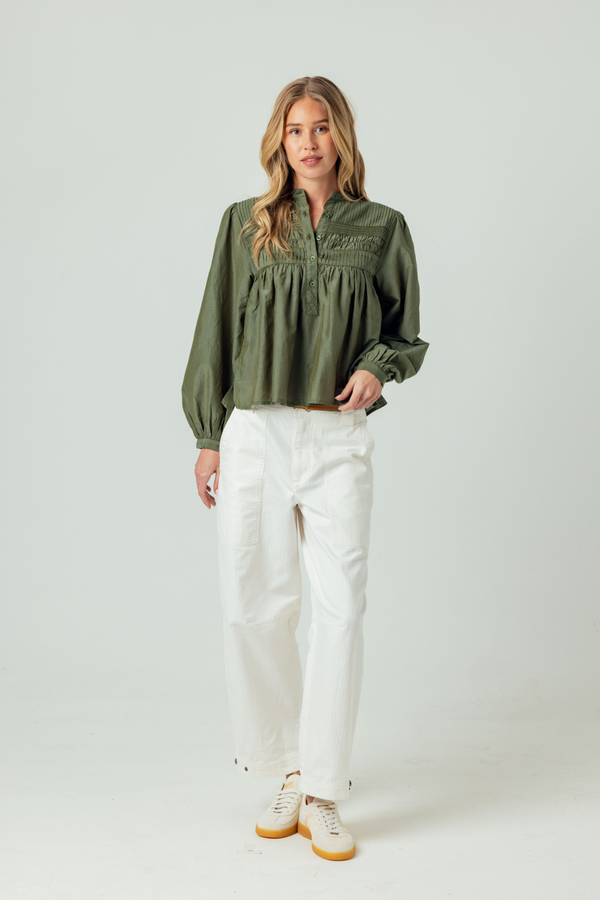 Light Gray Arya Blouse Top