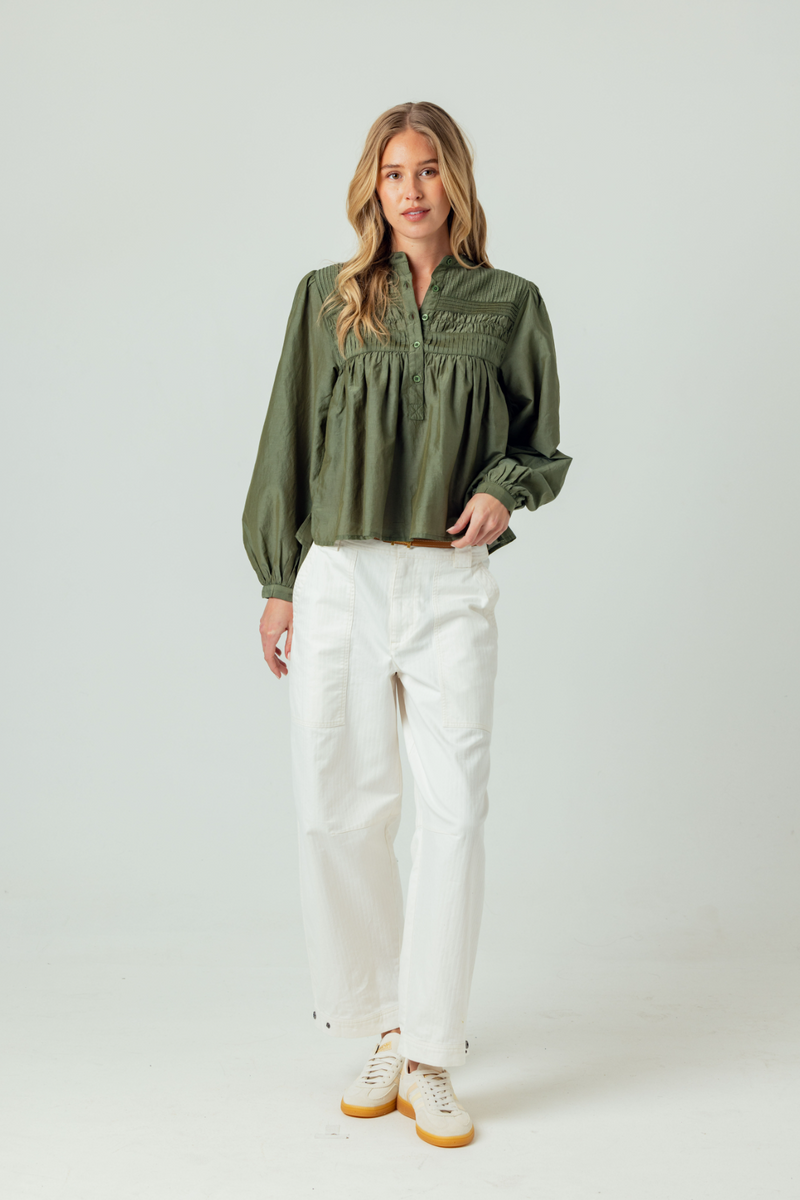 Light Gray Arya Blouse Top