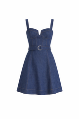 White Smoke Lola Denim Mini Dress Mini Dress