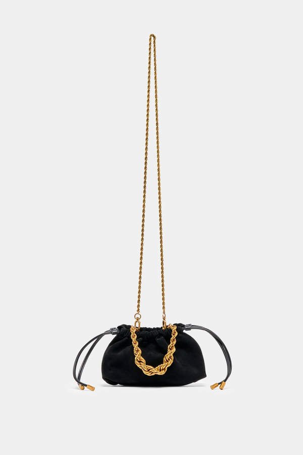 White Smoke Cleo Drawstring Bag Purse