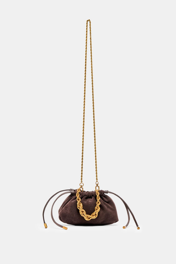 White Smoke Cleo Drawstring Bag Purse
