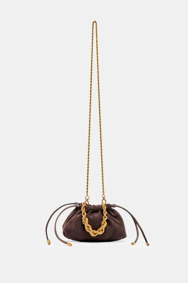White Smoke Cleo Drawstring Bag Purse