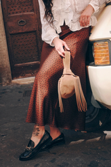 Tan Zury Mini Wristlet Handbags