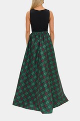 Lavender Monroe Maxi Skirt in Mistletoe Plaid Maxi Skirt