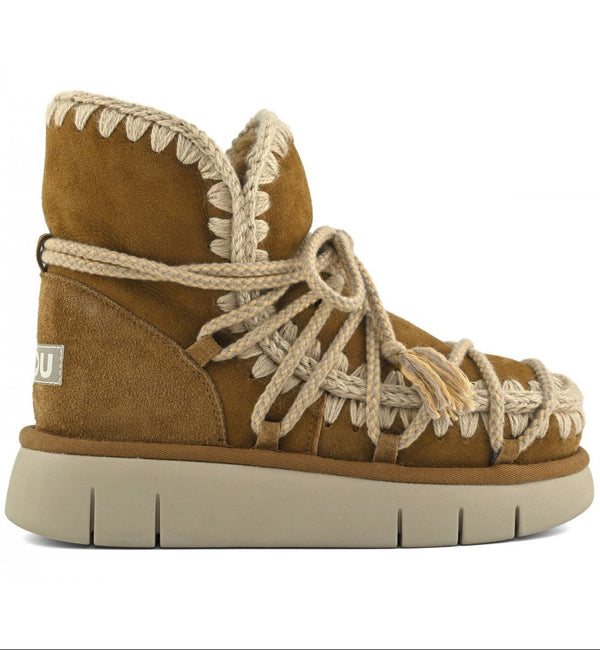 Dim Gray Bounce Scoubidou Lace Mou | Cognac Boots